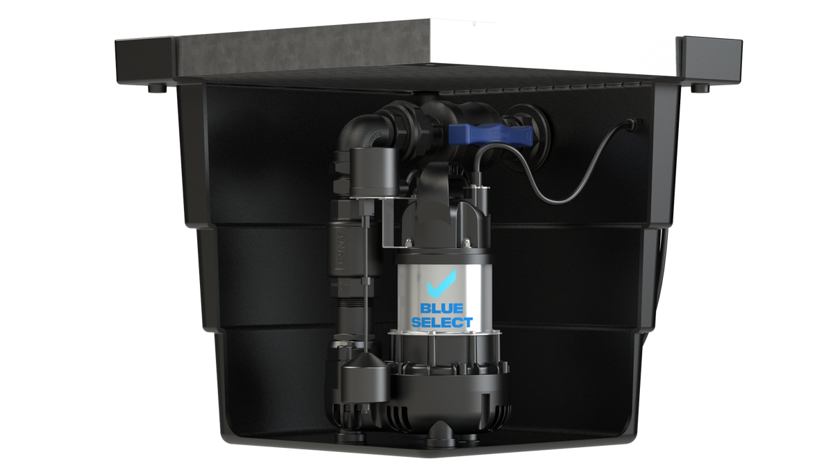 BlueSelect Stormwater Pump Pit - Series 450 with Class A Gal Grate - BSVA/150/50/1 Pump