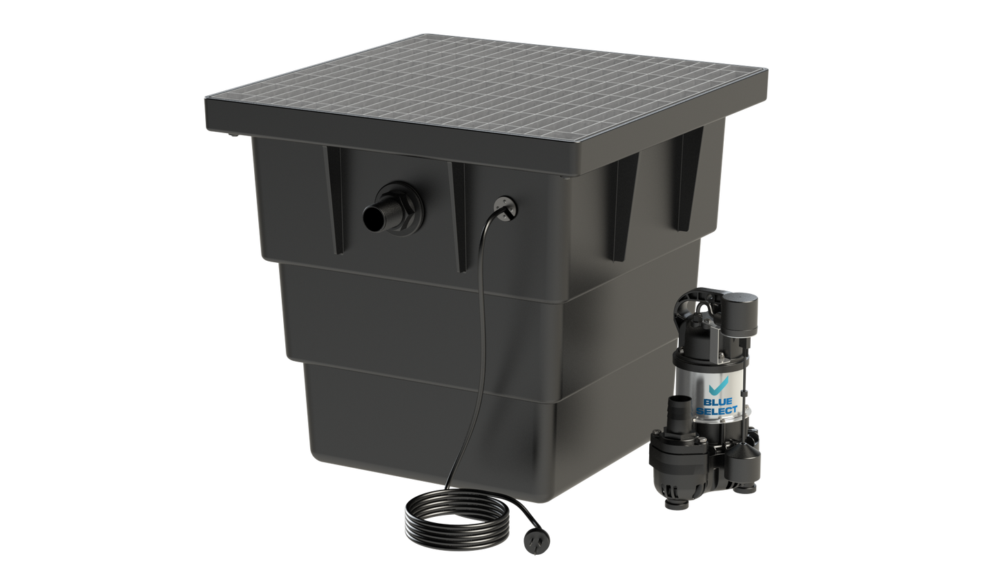 BlueSelect Stormwater Pump Pit - Series 600 with Class A Gal Grate - BSVA/150/50/1 Pump