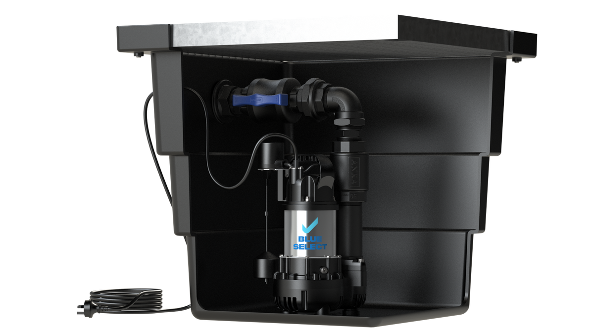 BlueSelect Stormwater Pump Pit - Series 600 with Class A Gal Grate - BSVA/400/50/1 Pump