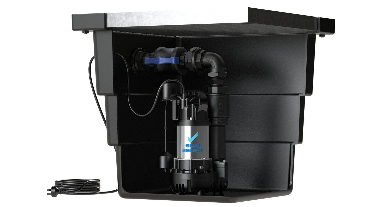 BlueSelect Stormwater Pump Pit - Series 600 with Class A Gal Grate - BSVA/750/50/1 Pump