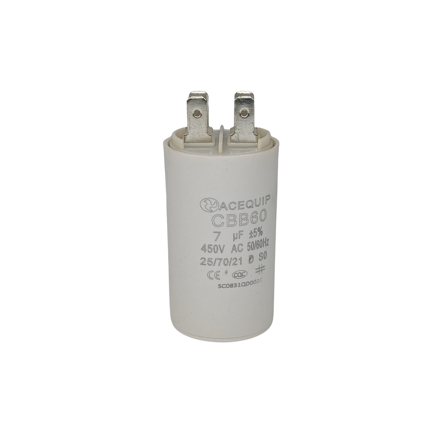 CAP-7.0P 7 UF Acequip Single Phase Multipurpose Run Capacitor with pins