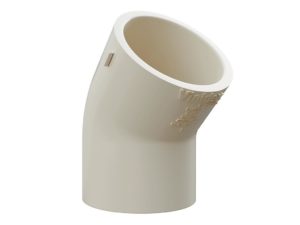 1 1/2" (40mm) PVC 45-Degree Elbow