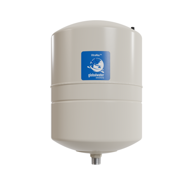 Water filter housing with Global Water logo on a white background