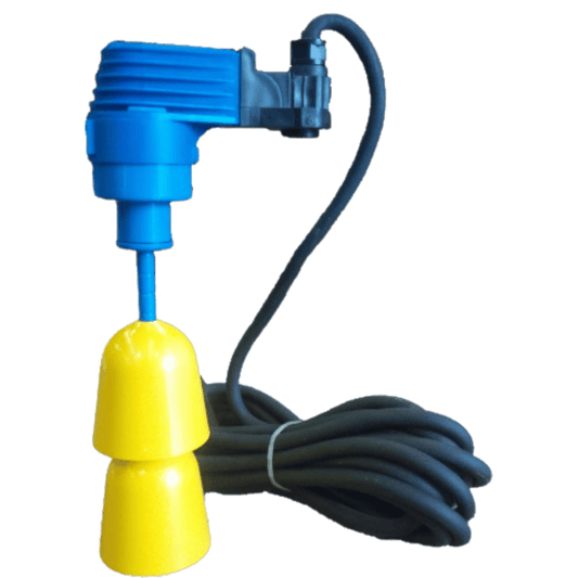 Mac3 AGMA W Float Switch - Vertical Bell type - 5m Neoprene Cable, 3 wire