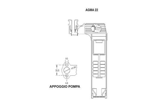 Mac3 AGMA-22 Float Switch - Vertical Column Type - 2 wire