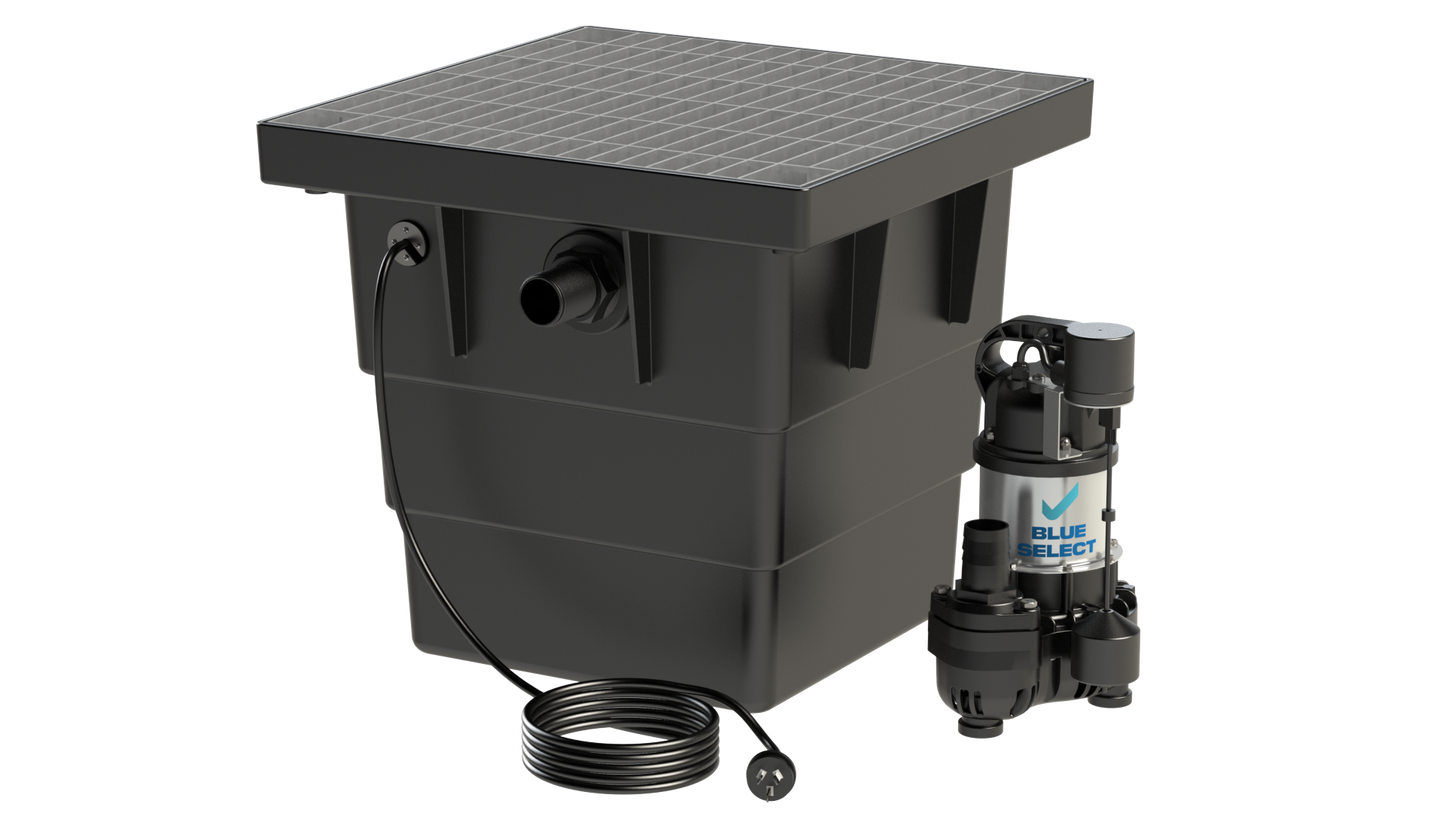 BlueSelect Greywater Pump Pit - Series 450 with Class A Gal Solid Top - BSVA/150/50/1 Pump