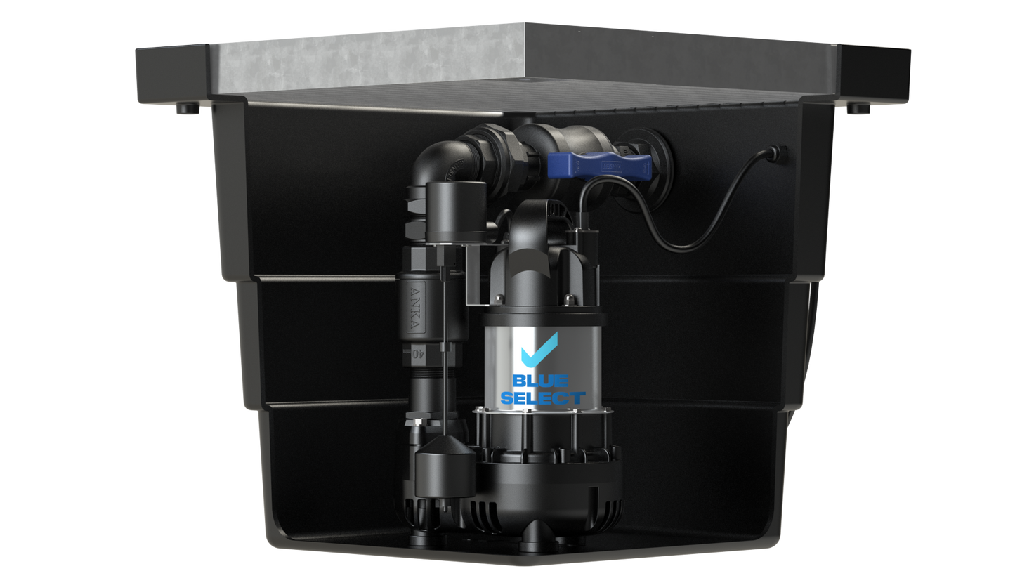 BlueSelect Greywater Sump Pump Pit – 450 Series with BSVA/250/50/1