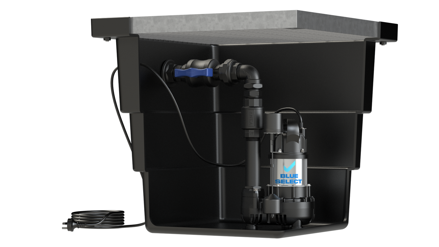 BlueSelect Greywater Sump Pump Pit – 600 Series with BSVA/250/50/1