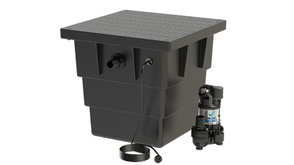 BlueSelect Greywater Pump Pit - Series 600 with Class A Gal Solid Top - BSVA/250/50/1 Pump