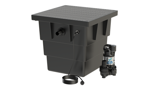BlueSelect Greywater Pump Pit - Series 600 with Class A Gal Solid Top - BSVA/250/50/1 Pump