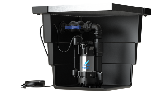 BlueSelect Greywater Pump Pit - Series 600 with Class A Gal Solid Top - BSVA/750/50/1 Pump