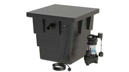 BlueSelect Greywater Pump Pit - Series 600 with Class A Gal Solid Top - BSVA/750/50/1 Pump