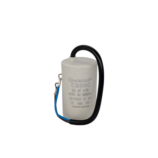 CAP-30.0C 30 UF Acequip Single Phase Multipurpose Run Capacitor with cable
