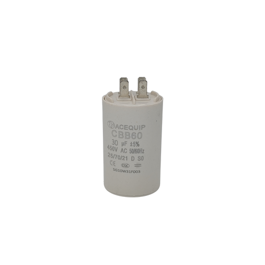 CAP-30.0P 30 UF Acequip Single Phase Multipurpose Run Capacitor with pins