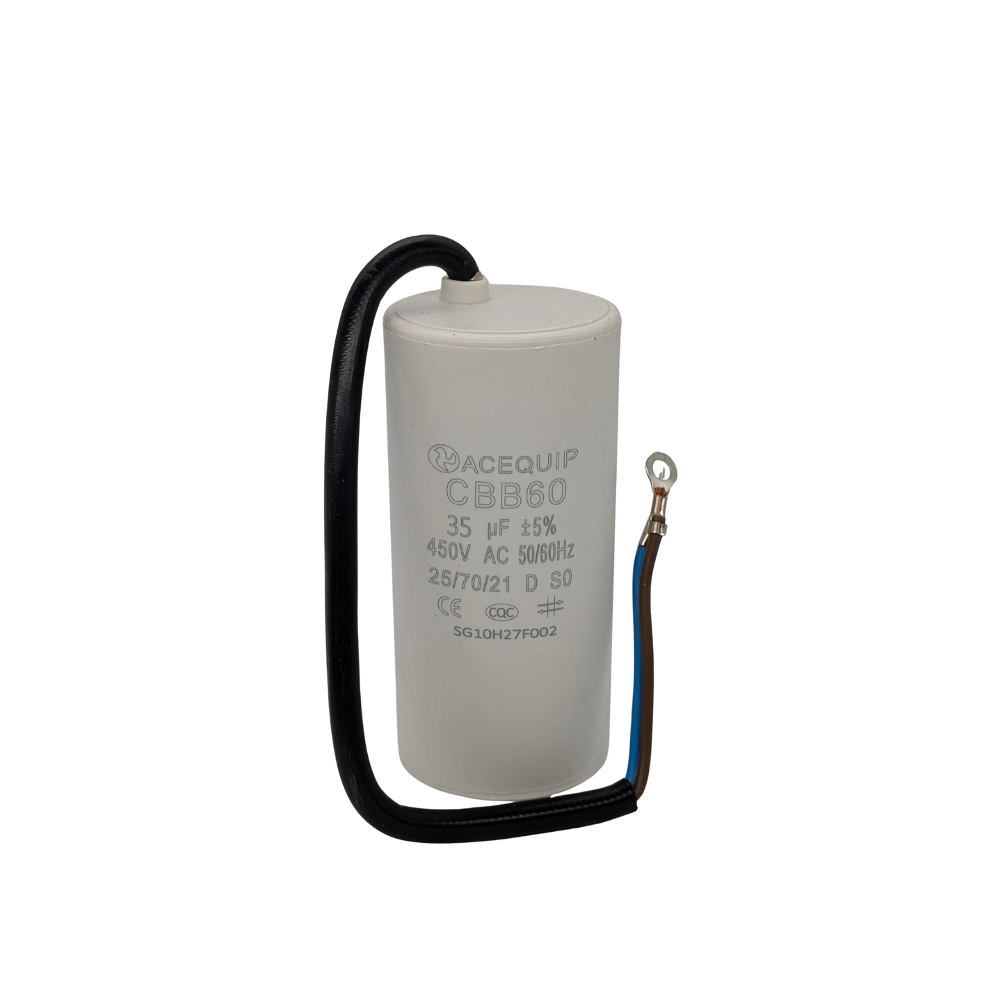 CAP-35.0C 35 UF Acequip Single Phase Multipurpose Run Capacitor with cable