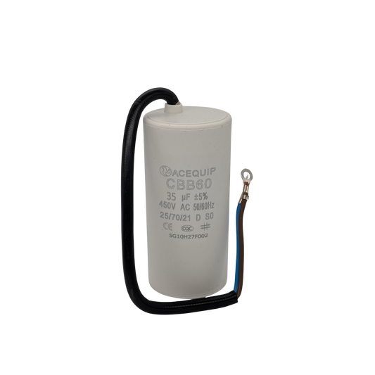 CAP-35.0C 35 UF Acequip Single Phase Multipurpose Run Capacitor with cable