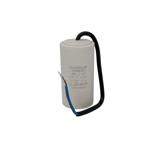 CAP-45.0C 45 UF Acequip Single Phase Multipurpose Run Capacitor with cable