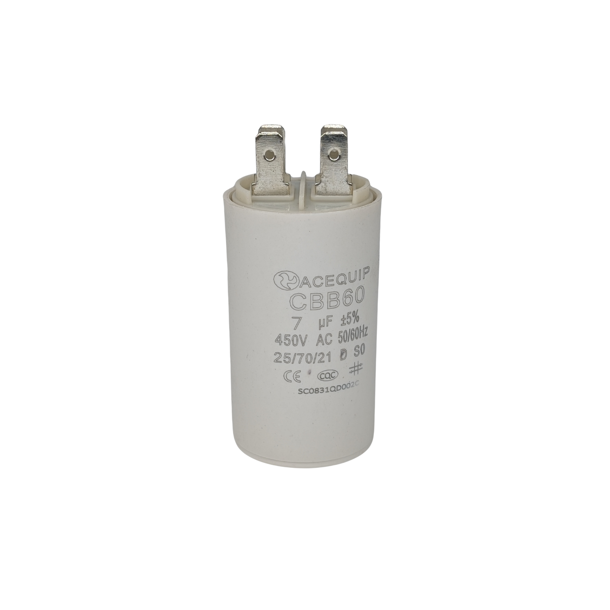 CAP-7.0P 7 UF Acequip Single Phase Multipurpose Run Capacitor with pin ...
