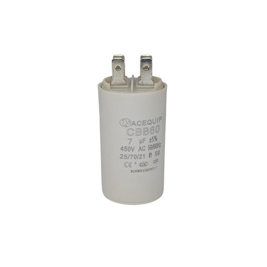 CAP-7.0P 7 UF Acequip Single Phase Multipurpose Run Capacitor with pins