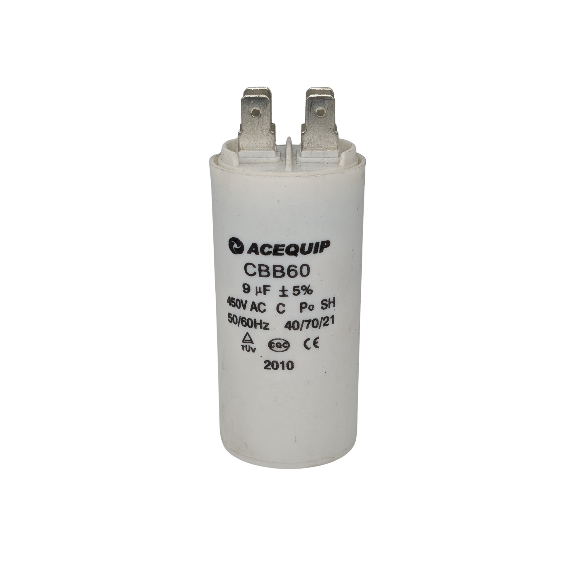 CAP-9.0P 9 UF Acequip Single Phase Multipurpose Run Capcitor with pins ...