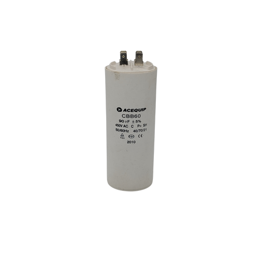 CAP-90.0P 90 UF Acequip Single Phase Multipurpose Run Capacitor with pins