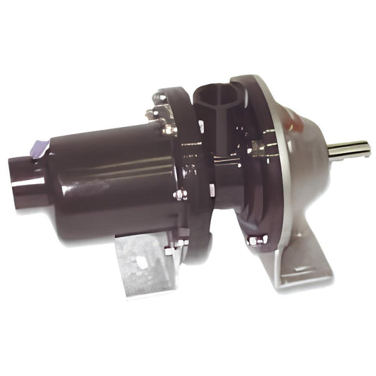 Mechanical component, possibly a gear or motor, on a clear background