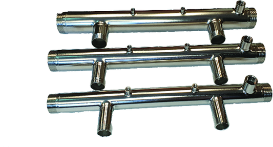 125mm Flanged Dual Pump Manifold with 80mm offtakes