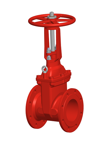 100mm Table E Flanged OS&Y Resilient Seated Gate Valve - UL, FM Approved