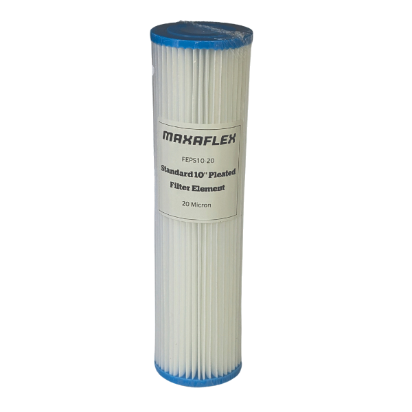 Standard 10" 20 Micron Polypropylene Pleated