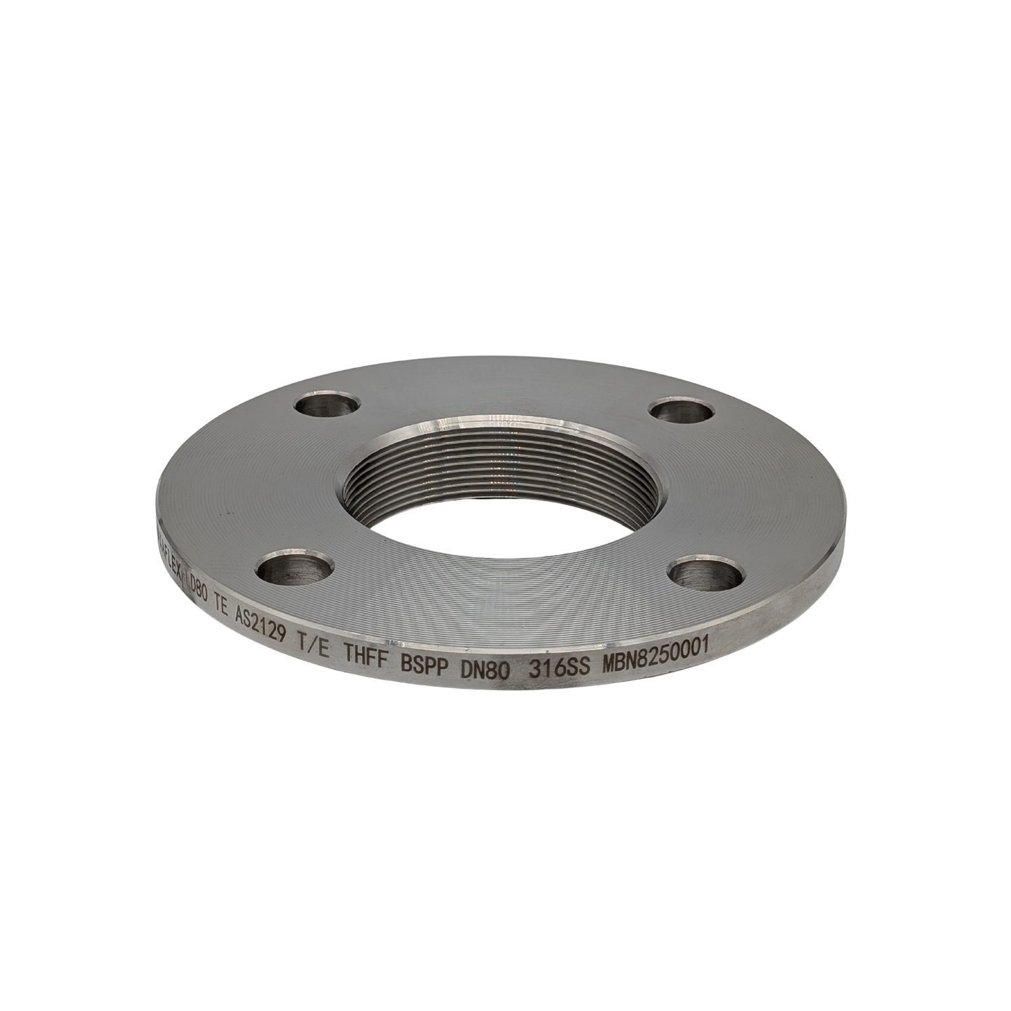 3" Table E PN25 Stainless Steel Threaded BSP Flange