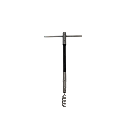 Packaging remover with T-shaped handle on a white background