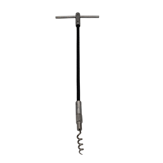 Packaging remover with a T-shaped handle on a white background