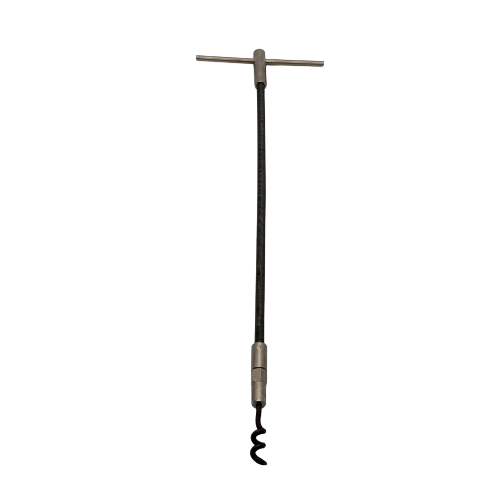 Packaging remover with a handle on a white background