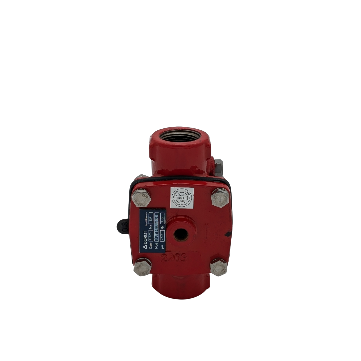 20mm BSPF Globe Valve S44 VALVE RED Basic Valve CRV Diaphragm (CI, Body Only)