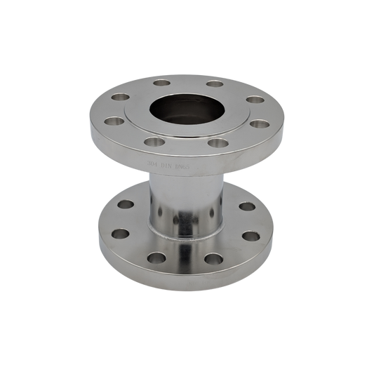 Metal flange on a white background