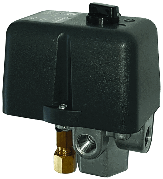 MDR2/11S4 Condor Pressure Switch 800-1000kPa, on/off switch, 1/4" x 4 connection ports