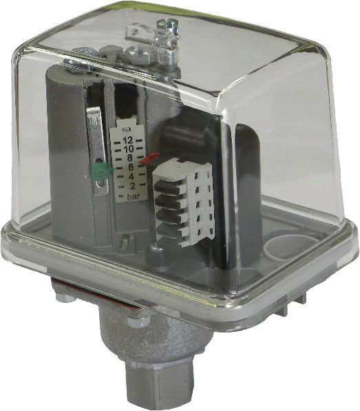 MDRF/10P6 Condor Pressure Switch 70-1000 kPa, poly base, buna diaphragm, adjustable differential, 3/8IN connection