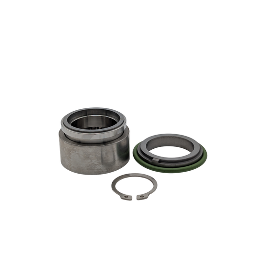 Mechanical seal parts on a white background