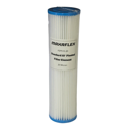 Maxaflex filter element on a white background