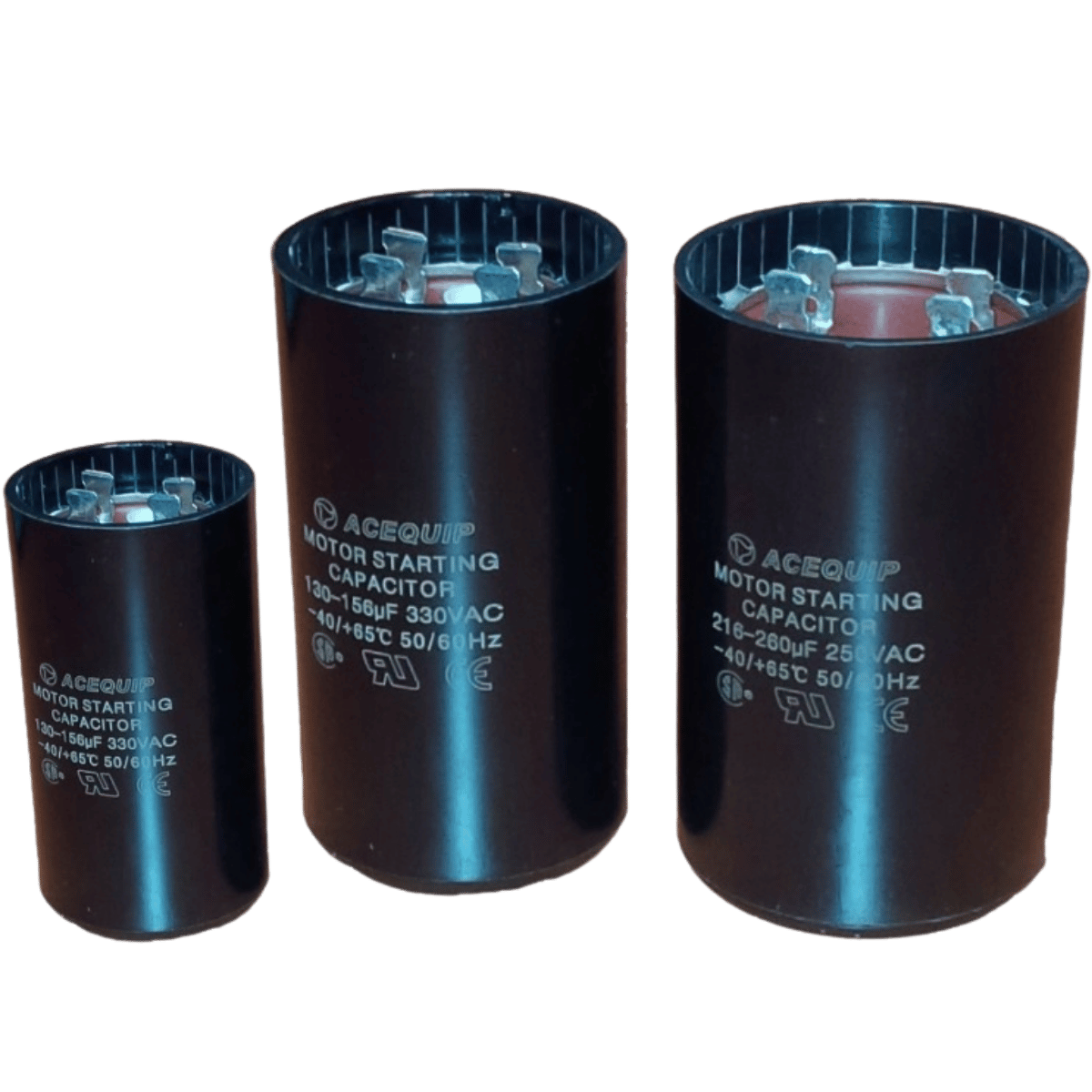 125V 400uF - 480uF Acequip Motor Start Capacitor