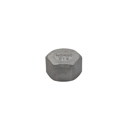 316SS 20mm (3/4") Threaded SS End Cap