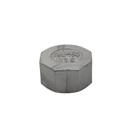 316SS 32mm (1 1/4") Threaded SS End Cap