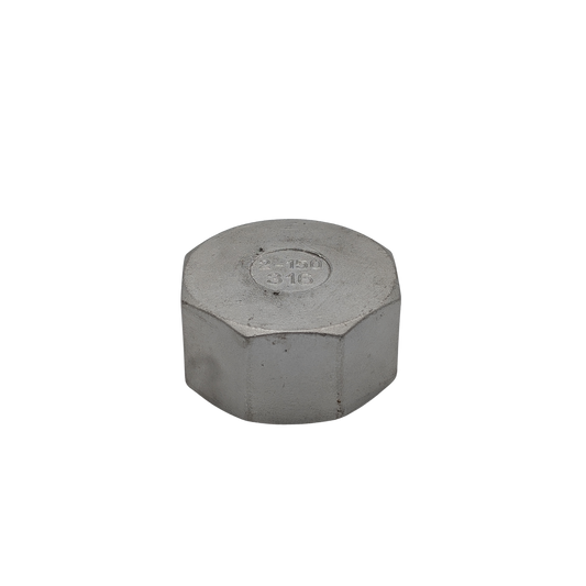 50mm (2”)  Threaded SS End Cap