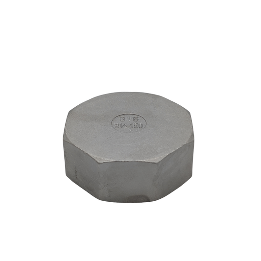 65mm (2 ½”) Threaded SS End Cap
