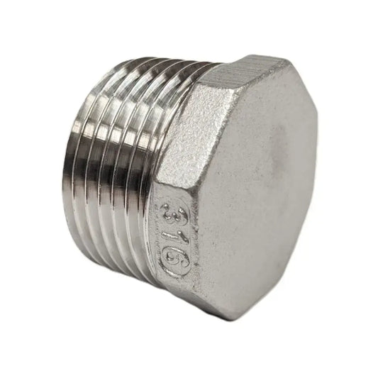 65mm (2 1/2”) Threaded SS Plug 316SS