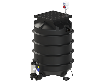 BLUESELECT 1200L Pump Station with 240V, 0.45KW Stormwater Vortex Pump
